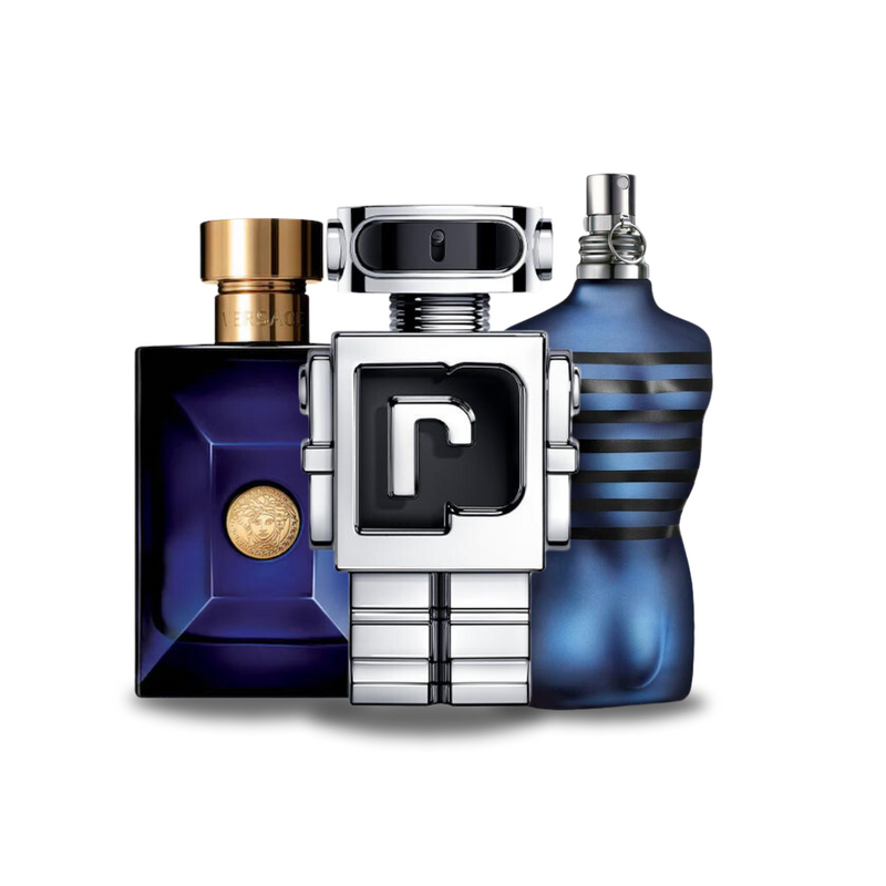 Set 3 Perfumes Versace Dylan Blue, Paco Rabanne Phantom & Jean Paul Gaultier Ultra Male 100ml