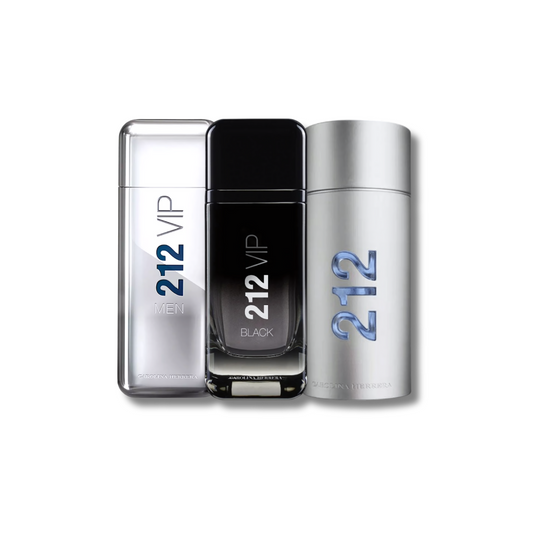 Set 3 Perfumes 212 VIP, 212 VIP MEN & 212 Black 100ml